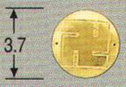 鈴木提灯 8027-2 提灯小物・付属品 飾り金具 二の紋（卍） 提灯の重化に付ける飾り金具。 サイズ／スペック